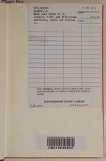 Johnsoniana XXI - More Last Words of Dr. Johnson 1787 - Francis, Barber. Additional Image