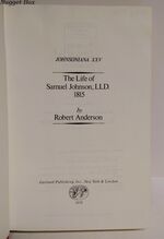 Johnsoniana XXV - the Life of Samuel Johnson, LLD. 1815 Additional Image