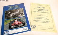 MAC 100 Centenary Festival Meeting 17th-19th August 2001 Additional Image