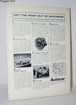 AUTOCAR ROAD TESTS Autumn 1967 Additional Image