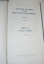 Folk-Lore and Songs of the Black Country & West Midlands Volume 3 Additional Image