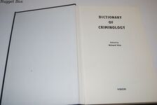 Dictionary of Criminology Additional Image