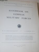 Handbook on German Military Forces Additional Image