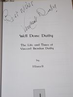 Well Done Duffy The Life and Times of Vincent Brendan Duffy by Himself Additional Image