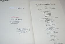 Collections for a History of Staffordshire. Fourth Series, Volume Seven. Additional Image
