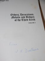 ORDERS, DECORATIONS, MEDALS and BADGES of the THIRD REICH Volume 2 Additional Image