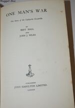 One Man's War the Story of the Lafayette Escadrille Additional Image