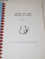 Medieval and Later Pottery in Wales, Bulletin Number 2, 1979 Additional Image