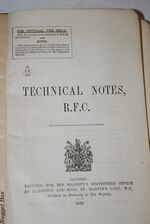Technical Notes Royal Flying Corps Additional Image