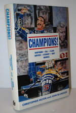 Champions!  Hawthorn, Hill, Clark, Surtees, Stewart, Hunt, Mansell