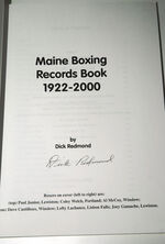 Maine boxing records book, 1922-2000 Additional Image