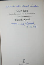 Alien Base (Signed)  Earth's Encounters with Extraterrestrials Additional Image