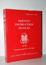 Service Instruction Manual TR2 - Incorporating Supplement for TR3