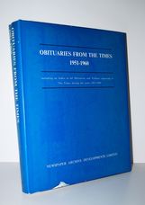 Obituaries from the Times 1951-1960, Including an Index to all Obituaries