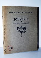 Izaak Walton Cottage Trust Souvenir of Opening Ceremony Souvenir Published