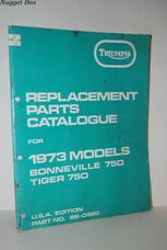 Triumph Replacement Parts Catalogue for 1973 Bonneville 750 T140V Tiger