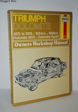 Triumph Dolomite 1850 and Dolomite Sprint Owner's Workshop Manual 1972 to