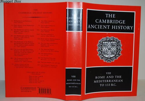 The Cambridge Ancient History VIII Rome and the Mediterranean to 133 B. C. The Cambridge Ancient History VIII Rome and the Mediterranean to 133 B. C.