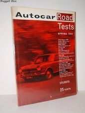 Autocar Road Tests Spring 1965 25 Tests Autocar Road Tests Spring 1965 25 Tests