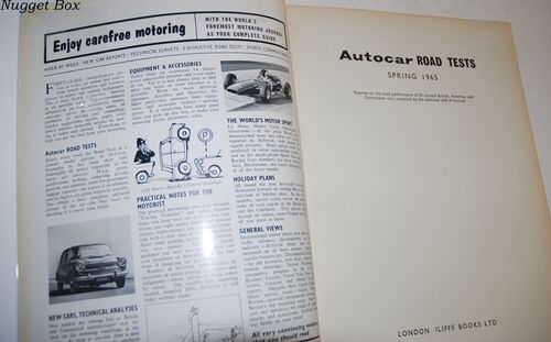 Autocar Road Tests Spring 1965 25 Tests Autocar Road Tests Spring 1965 25 Tests