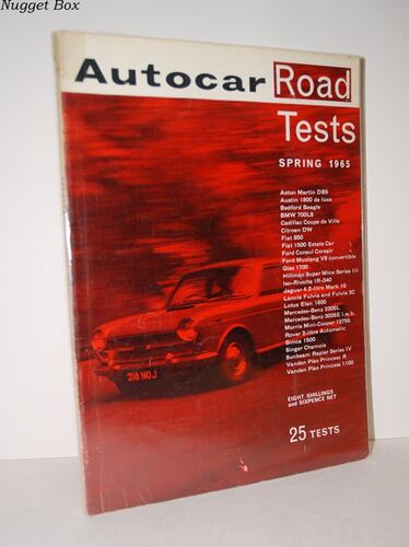 Autocar Road Tests Spring 1965 25 Tests Autocar Road Tests Spring 1965 25 Tests