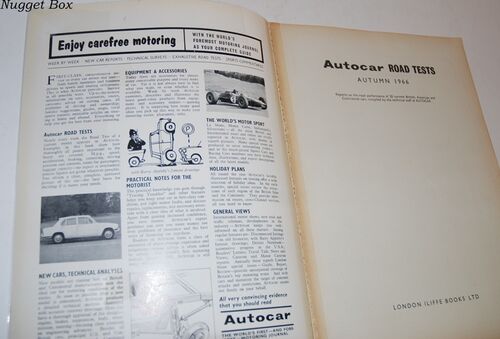 Autocar Road Tests Autum 1966 Autocar Road Tests Autum 1966
